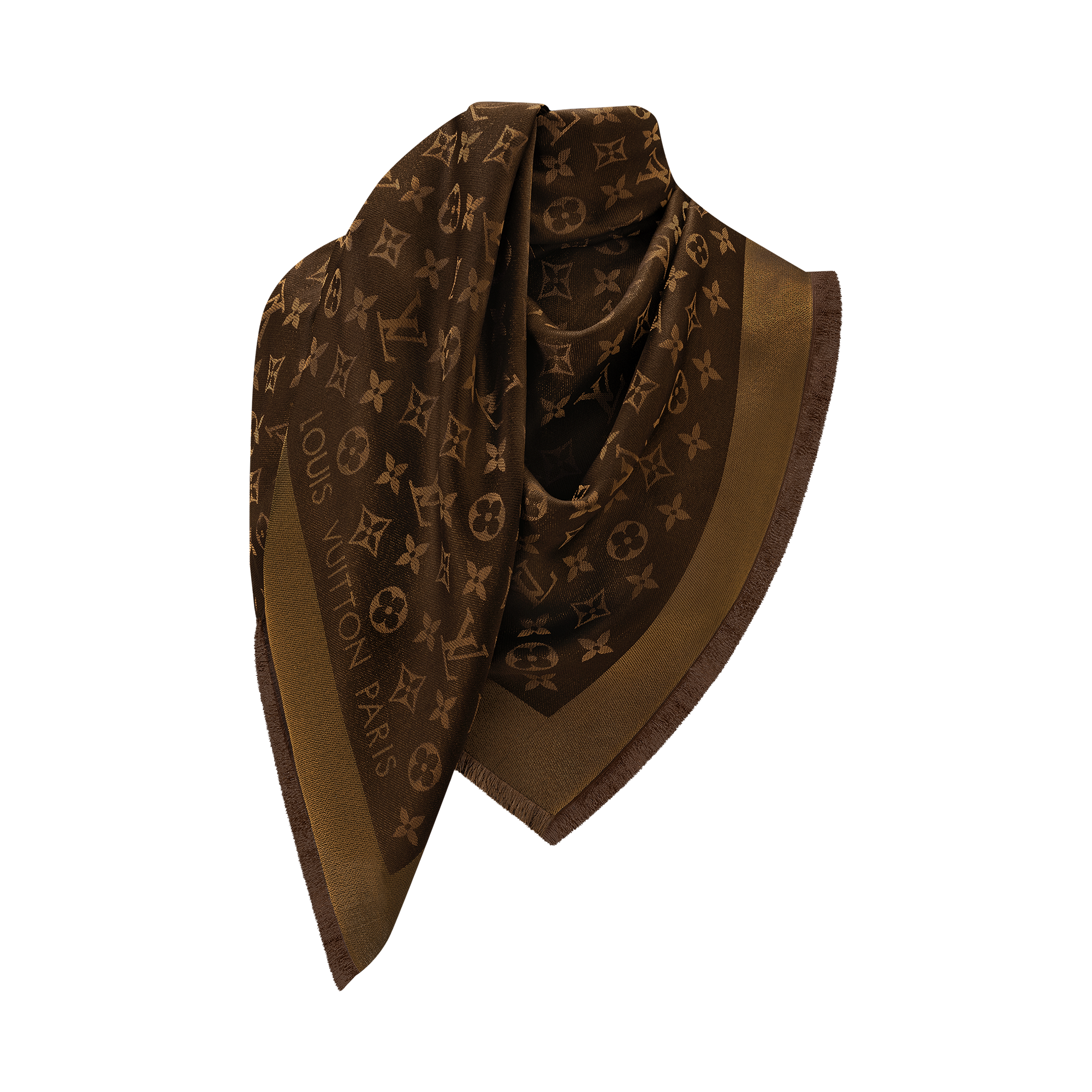 ルイヴィトン LOUIS VUITTON STOLE LUIS VUITTON ショールモノグラムシャイン ＜ノワール＞